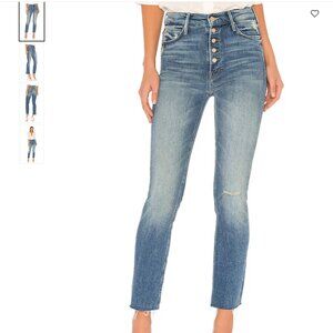 MOTHER JEANS -The Pixie Dazzler Ankle Fray - Popism - Size 24